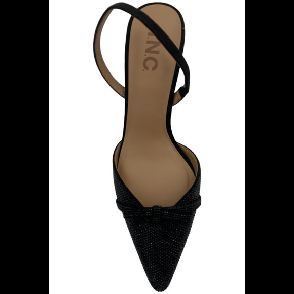 I.N.C. International Concepts Gelsey Slingback Kitten-Heel Pumps Black - Medium - Picture 2 of 3